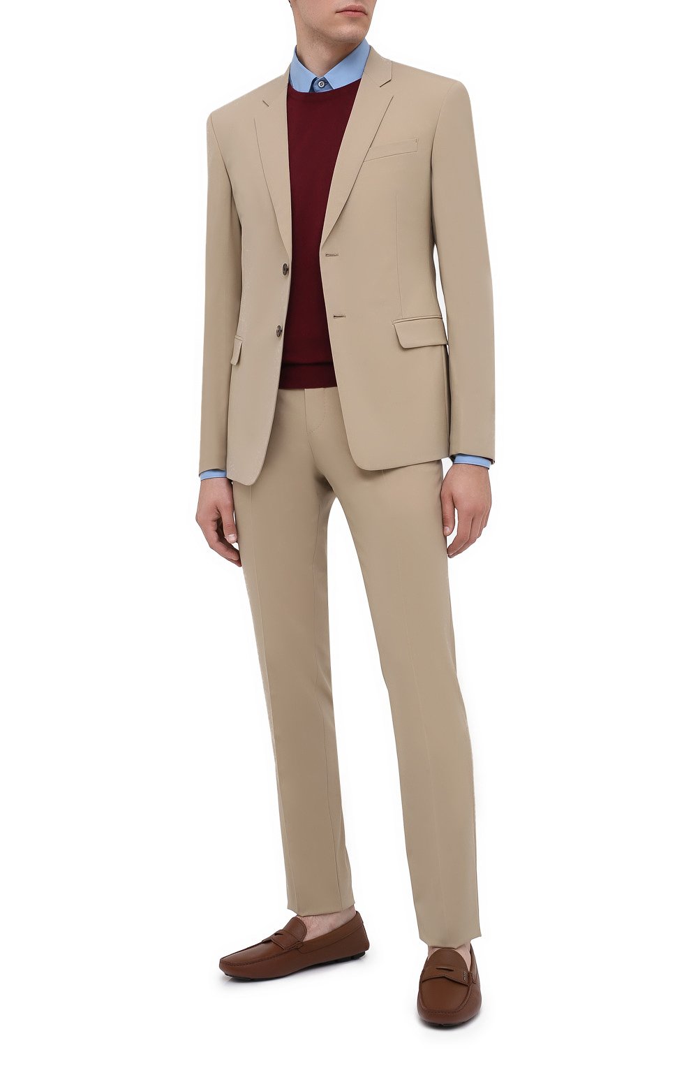 Кожаные мокасины PRADA, арт. 2DD158-053-F0BW5-U00I, фото 2