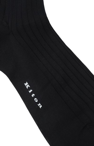 Мужские хлопковые носки KITON, арт. UCALZ26K0764H
