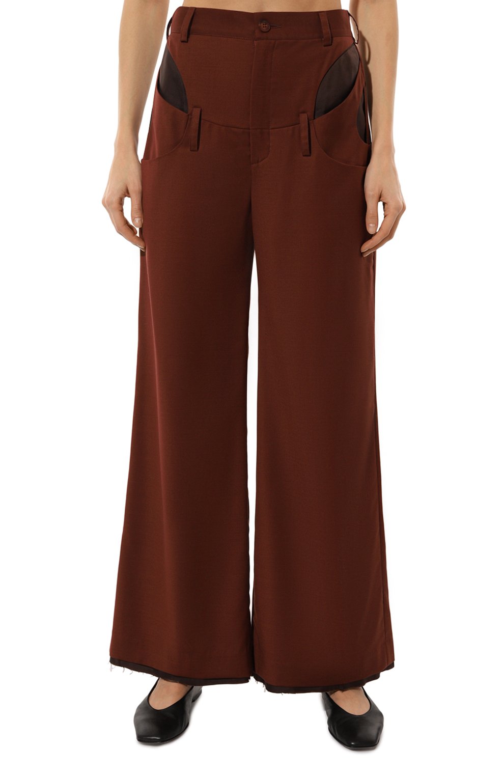 Брюки RED SEPTEMBER бордового цвета по цене 29000 руб., арт. 924.02.PNT09.51, фото 3 Брюки RED SEPTEMBER, арт. 924.02.PNT09.51, фото 3