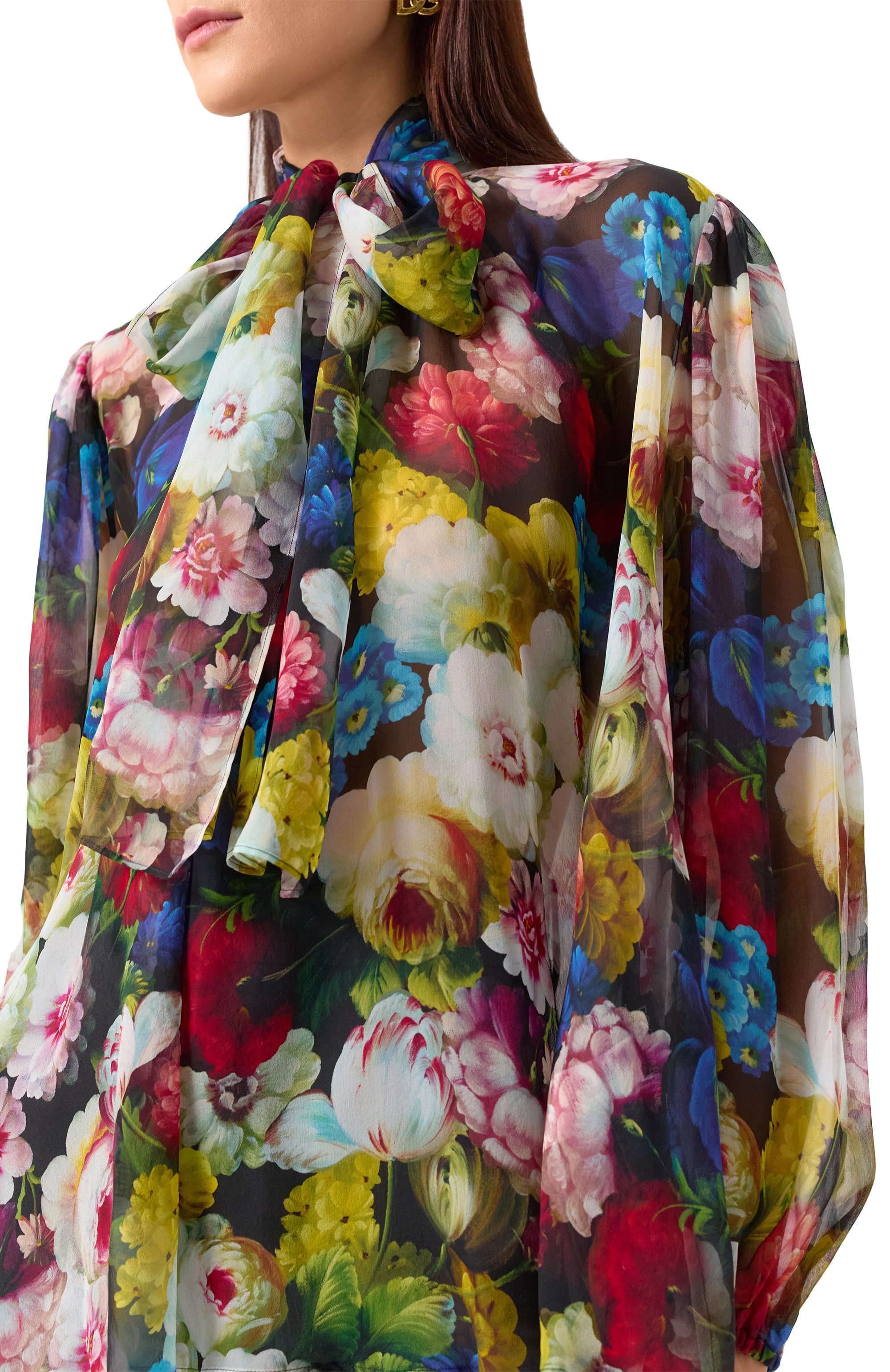 Шелковая блузка DOLCE & GABBANA, арт. F5R62T/IS1SR, фото 5