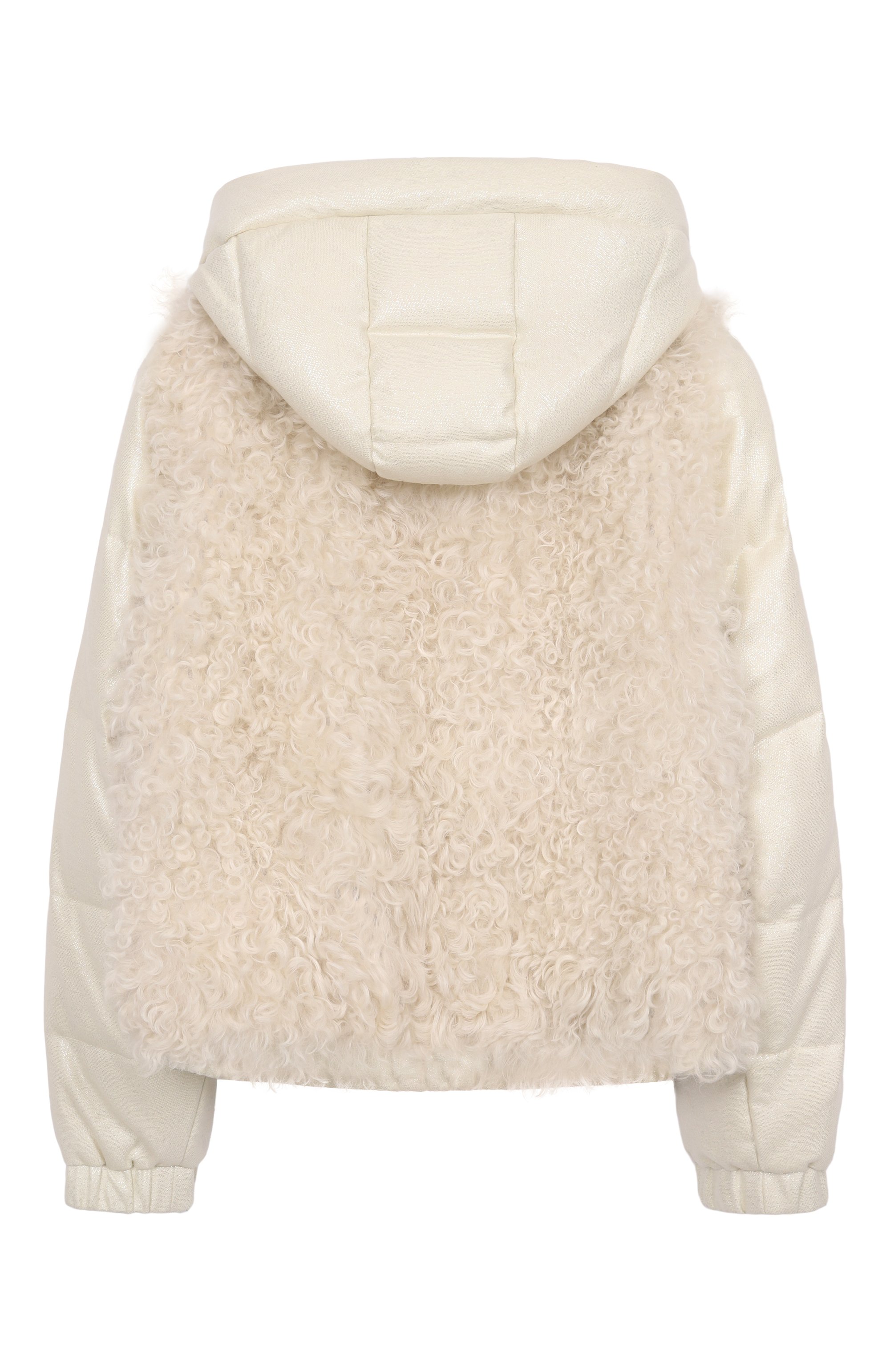 Пуховик с отделкой из овчины MANZONI24, арт. 25MB1588-MGE0ZEL, фото 2