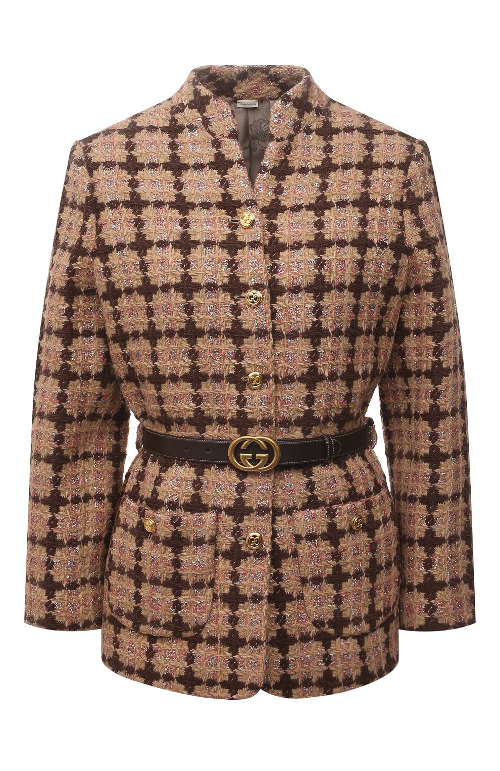 Жакет GUCCI розового цвета по цене 360000 руб., арт. 664243/Z8AQ3, фото 1 Жакет GUCCI, арт. 664243/Z8AQ3, фото 1