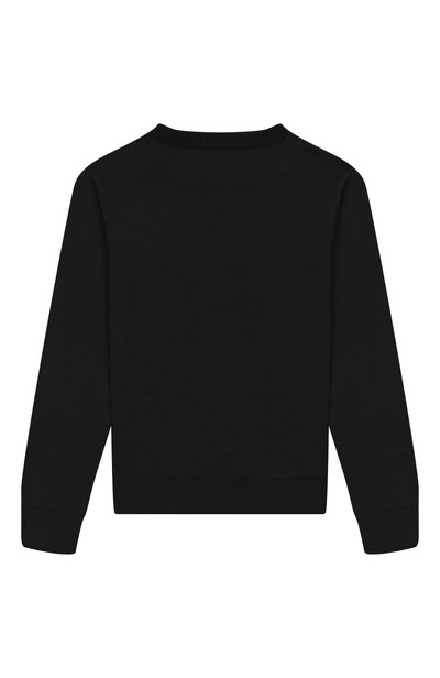 Хлопковый пуловер BALMAIN черного цвета по цене 34450 руб., арт. BY9P60, фото 2 Хлопковый пуловер BALMAIN, арт. BY9P60, фото 2