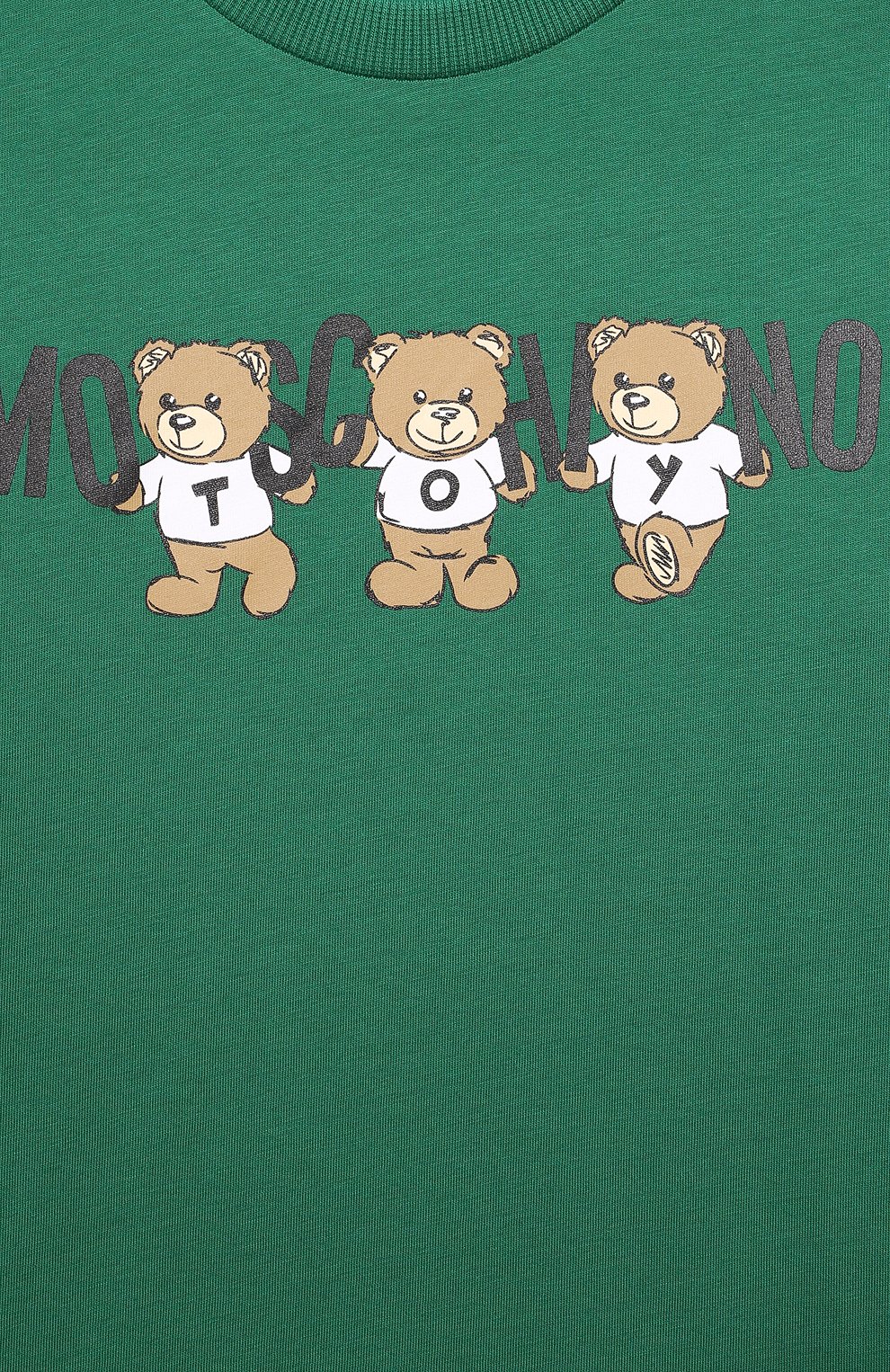 Хлопковый лонгслив MOSCHINO зеленого цвета по цене 7220 руб., арт. HQ000J/LAA10/10-14, фото 3 Хлопковый лонгслив MOSCHINO, арт. HQ000J/LAA10/10-14, фото 3