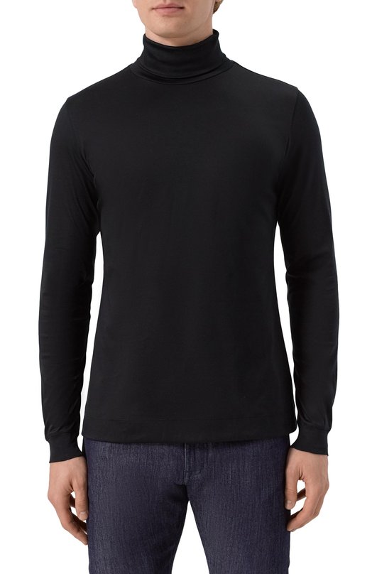 Хлопковая водолазка Van Laack VL-PELIN01-XX/180031/3XL Чёрный  VL-PELIN01-XX/180031/3XL Фото 3