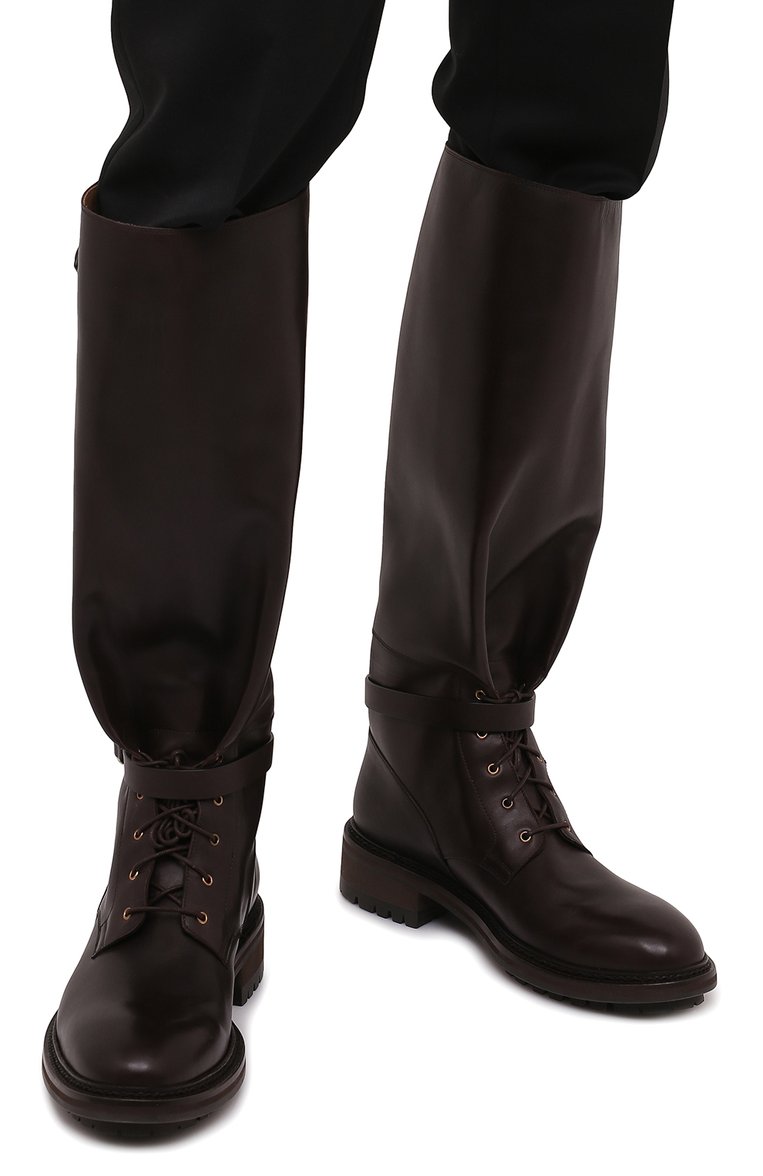 Кожаные сапоги RALPH LAUREN, арт. 815857972, фото 3