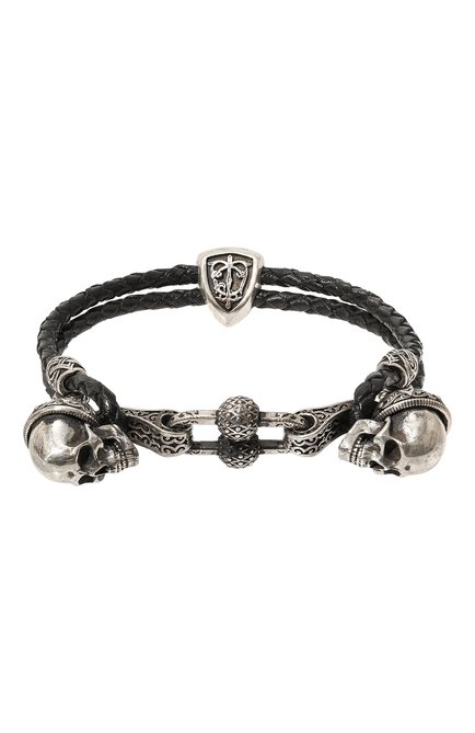 Мужской браслет двойная петля веселого роджера GL JEWELRY, арт. M4401016-S97-01