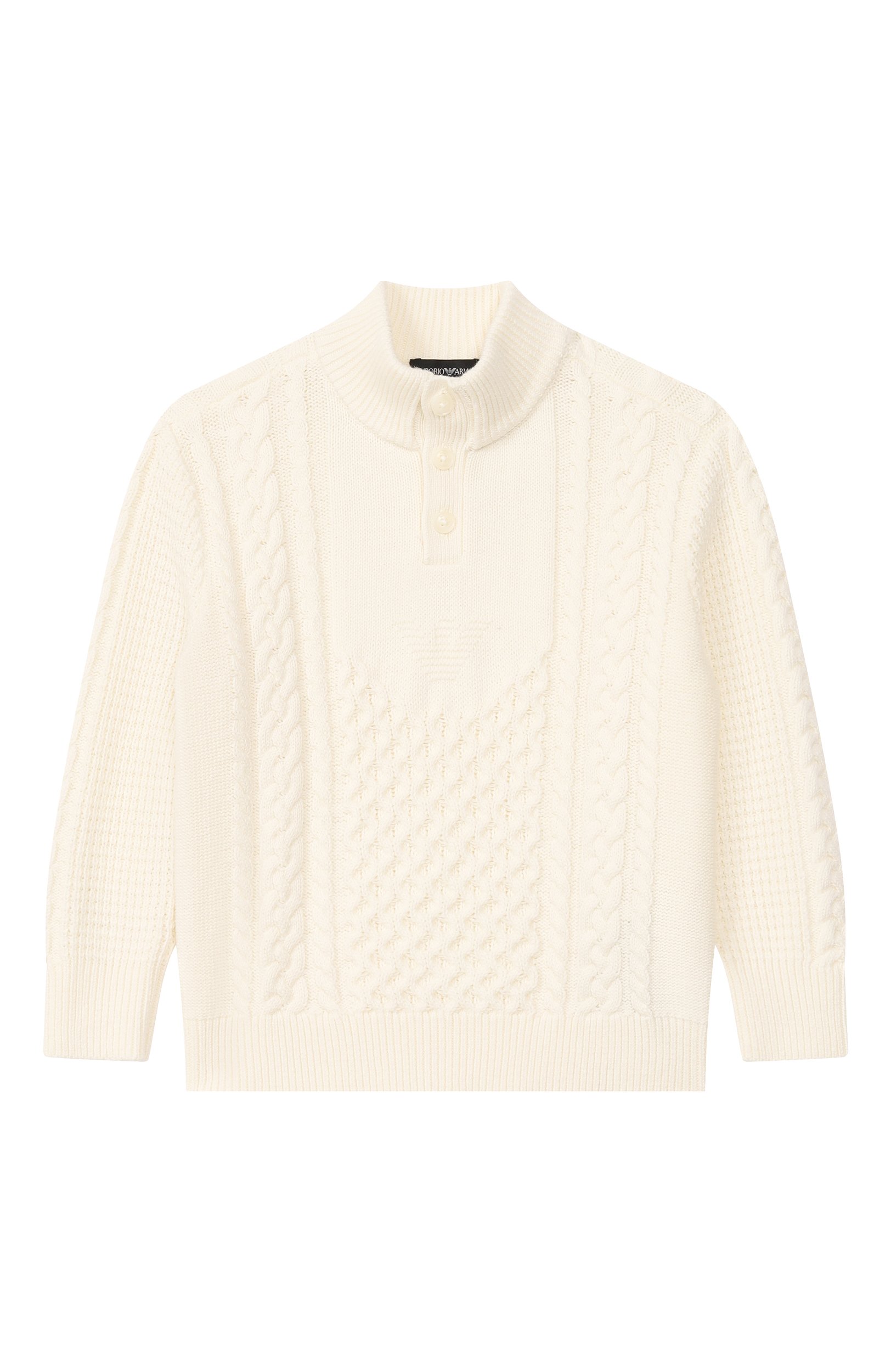 Свитер из хлопка и шерсти EMPORIO ARMANI, арт. EB001591/AF27319, фото 1