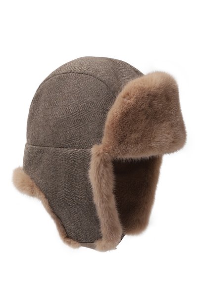 Шапка-ушанка майкл с отделкой из меха норки FURLAND, арт. 0201410010055600046, фото 4