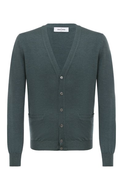 Шерстяной кардиган GRAN SASSO бирюзового цвета по цене 28250 руб., арт. 58150/14201, фото 1 Шерстяной кардиган GRAN SASSO, арт. 58150/14201, фото 1