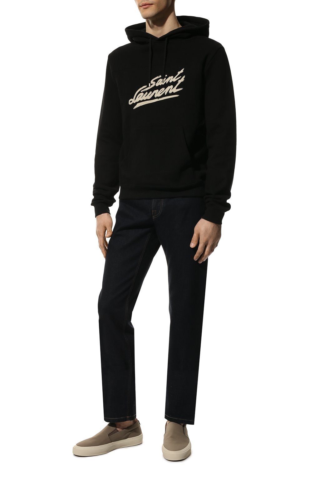 Хлопковое худи SAINT LAURENT, арт. 677263/YBVB2, фото 2