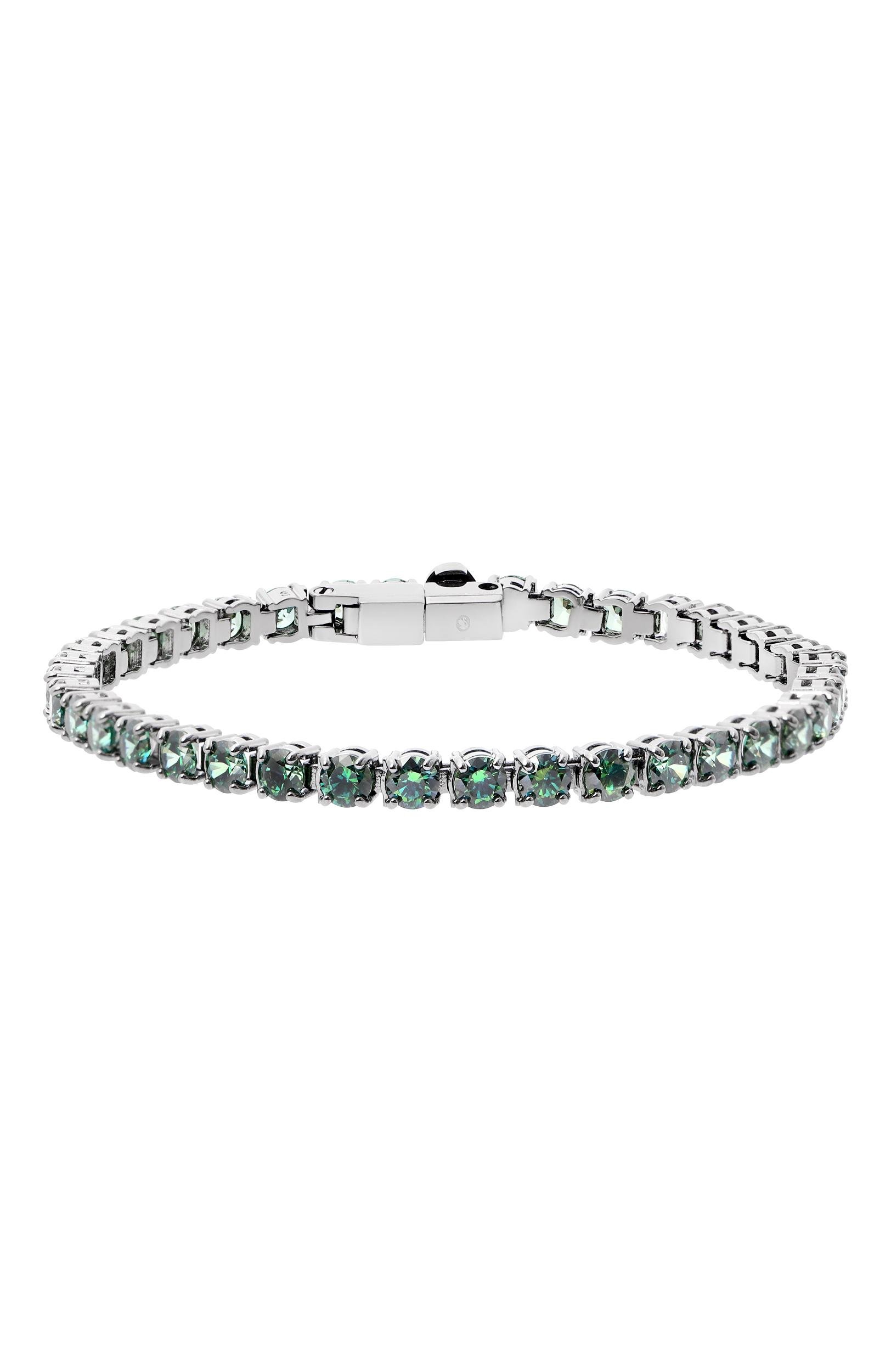 Браслет matrix tennis SWAROVSKI зеленого цвета по цене 29950 руб., арт. 5743447, фото 1 Браслет matrix tennis SWAROVSKI, арт. 5743447, фото 1
