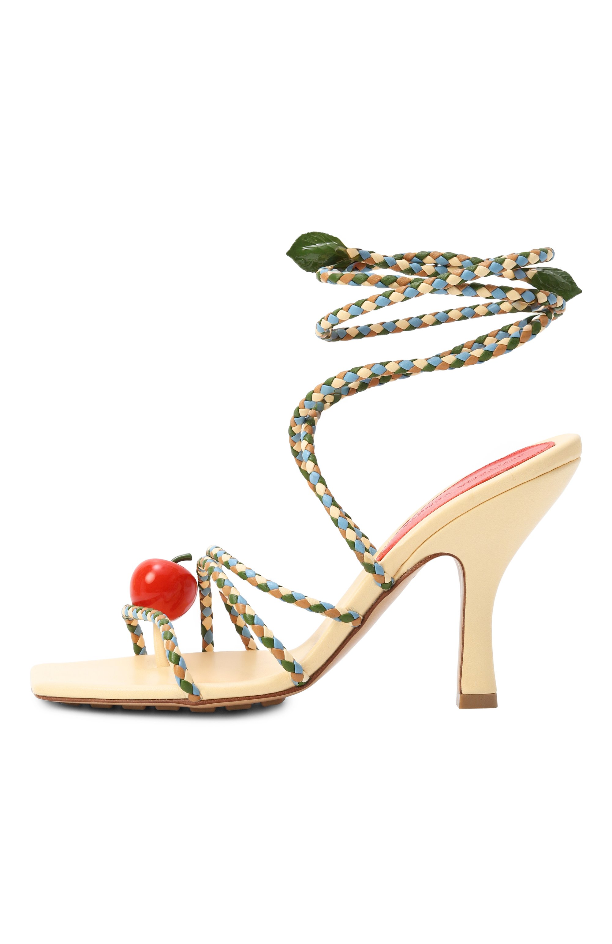 Кожаные босоножки adam BOTTEGA VENETA разноцветного цвета по цене 161000 руб., арт. 816473/VBSDG, фото 4 Кожаные босоножки adam BOTTEGA VENETA, арт. 816473/VBSDG, фото 4