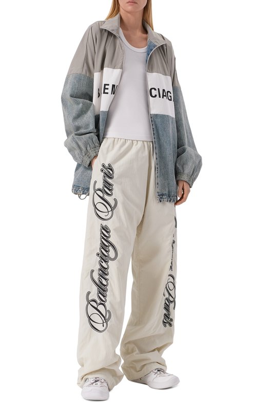 Кожаные кеды Hamptons Balenciaga 841763/WCURS Белый  841763/WCURS Фото 3