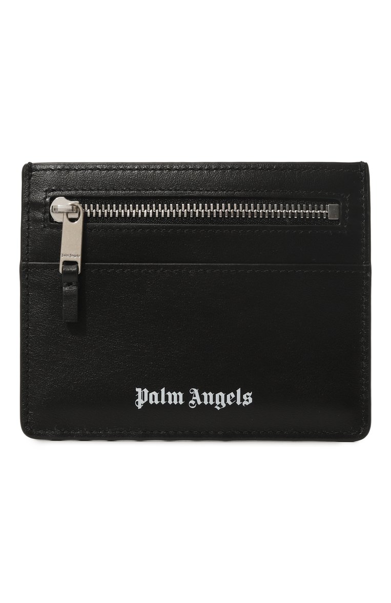 Мужской кожаный футляр для кредитных карт PALM ANGELS черного цвета, арт. PMND015S24LEA001 | Фото 1 (Материал: Натуральная кожа; Материал сплава: Проставлено; Нос: Не проставлено)