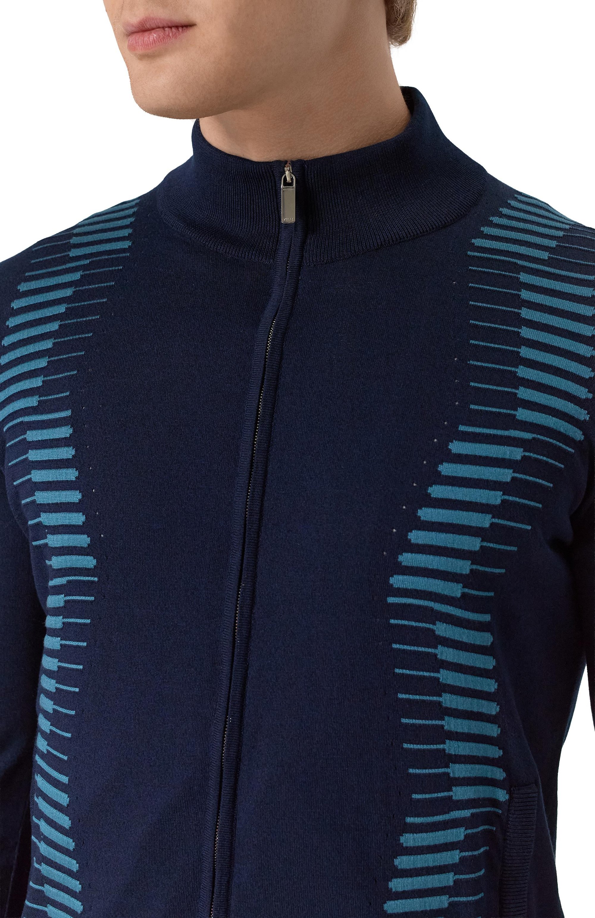 Кардиган из шелка и хлопка ZILLI, арт. KZMC01M0142VZWA00/62, фото 5