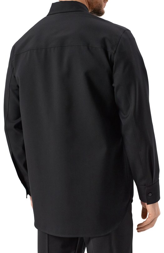 Шерстяная рубашка Jil Sander J23DL0001/J40159 Чёрный  J23DL0001/J40159 Фото 4