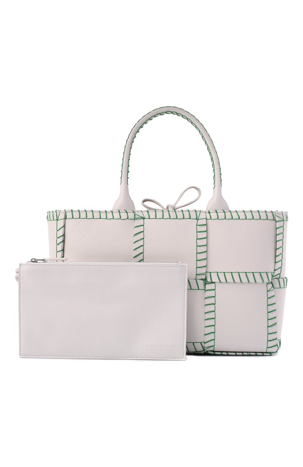 Сумка-тоут arco small BOTTEGA VENETA белого цвета по цене 225500 руб., арт. 691401/V1S71, фото 6 Сумка-тоут arco small BOTTEGA VENETA, арт. 691401/V1S71, фото 6