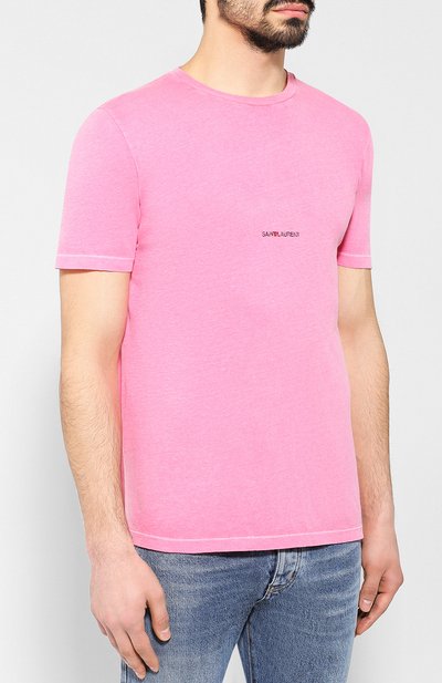 Хлопковая футболка SAINT LAURENT, арт. 557554/YBDV2, фото 3