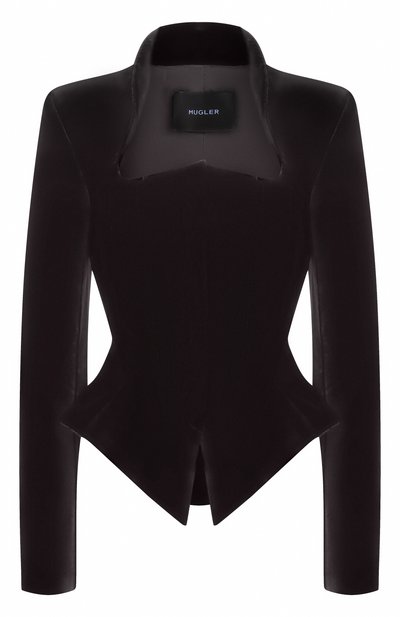 Женский бархатный жакет MUGLER, арт. 25F1VE04622020