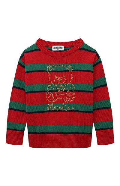 Пуловер из хлопка и шерсти MOSCHINO, арт. HMW010/LHE66/4-8