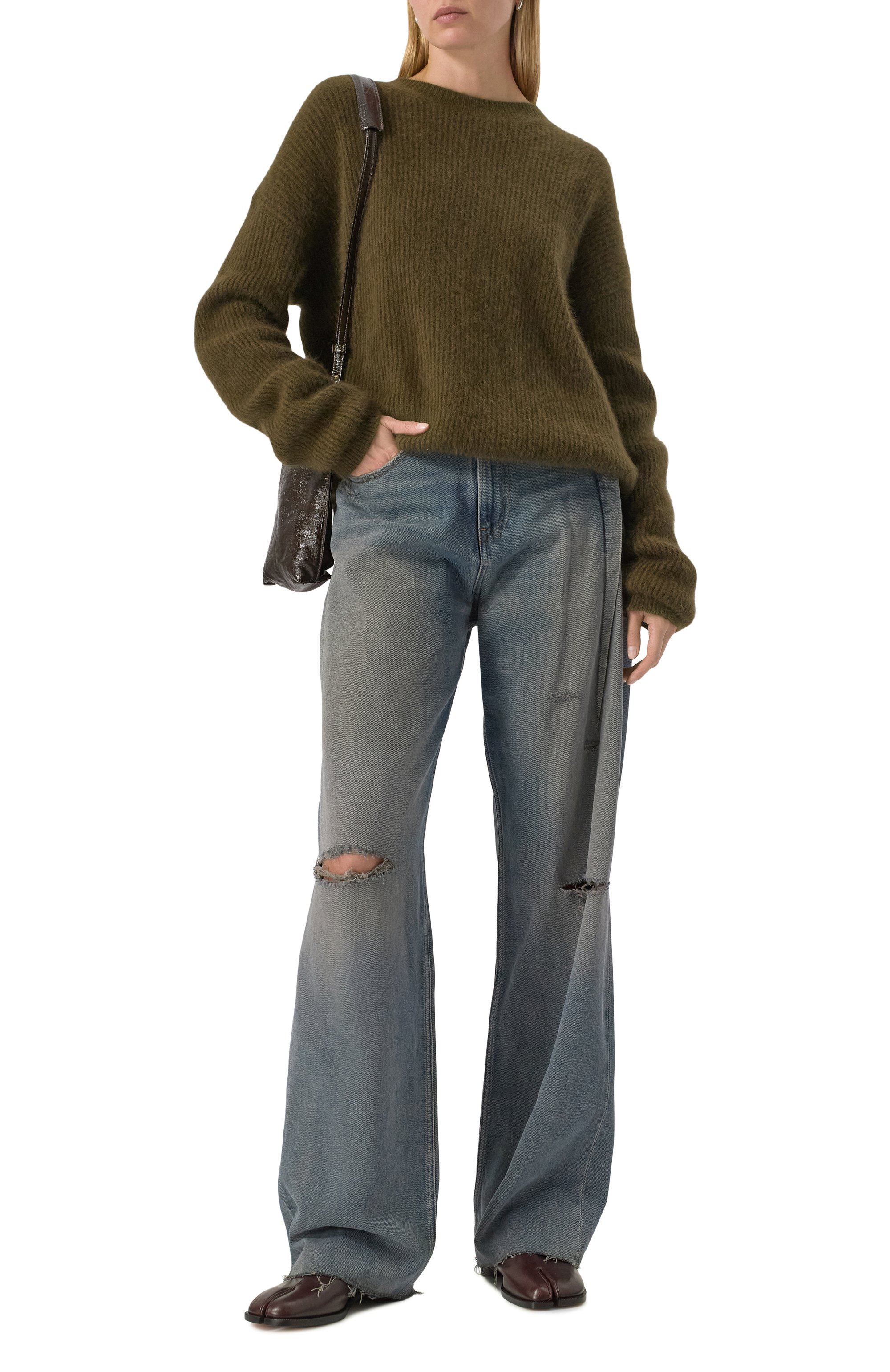 Кожаные пенни-лоферы tabi city MAISON MARGIELA, арт. S39WR0021/P8158, фото 2