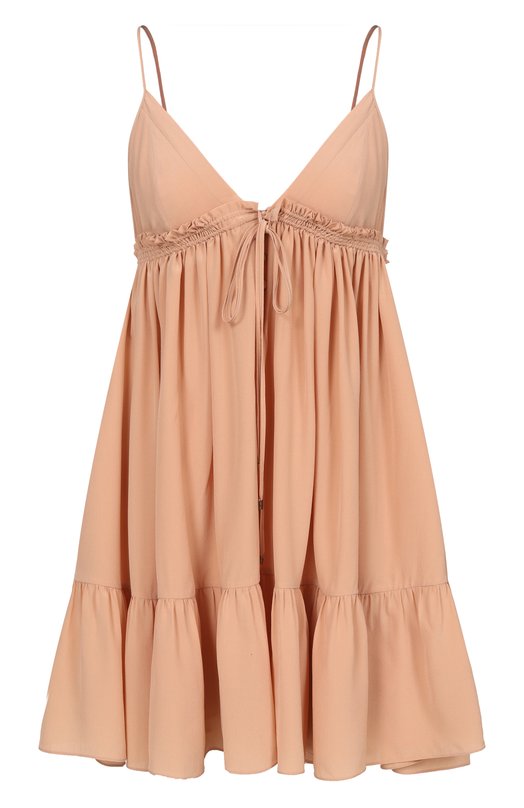 Шелковое платье Chloé CH26SR062005 Бежевый CH26SR062005