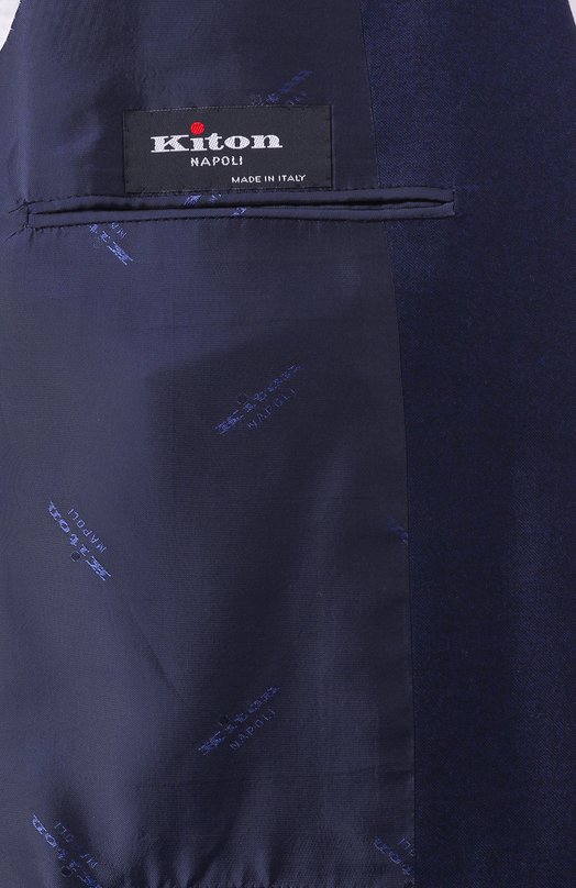 Шерстяной костюм Kiton UA81K0101E15 Синий  UA81K0101E15 Фото 10