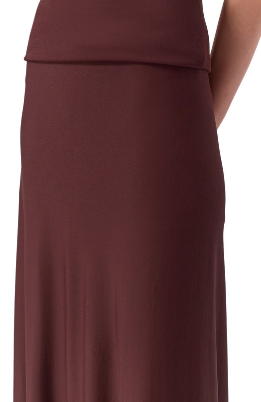 Юбка из вискозы Jil Sander J04MA0103/J65016 Бордовый  J04MA0103/J65016 Фото 5