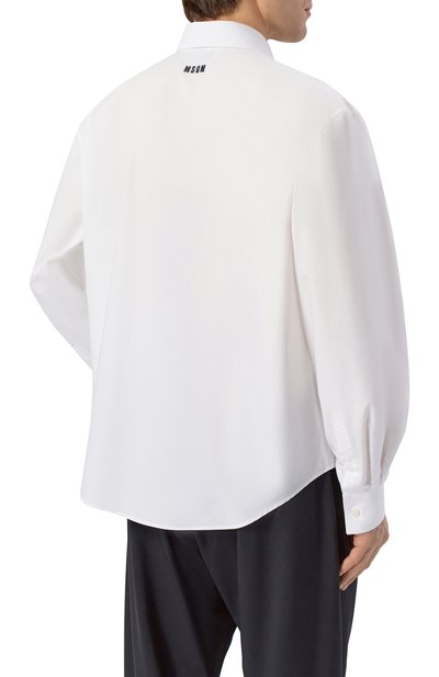 Хлопковая рубашка MSGM, арт. 4040ME18X/267112, фото 4