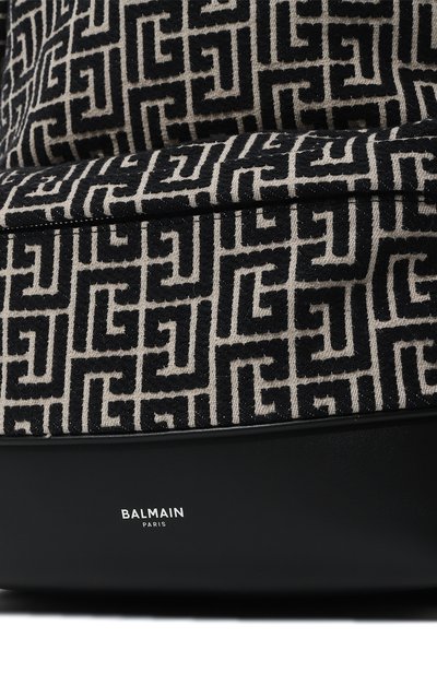 Текстильный рюкзак BALMAIN черно-белого цвета по цене 144500 руб., арт. AM1GE150TJMY, фото 3 Текстильный рюкзак BALMAIN, арт. AM1GE150TJMY, фото 3