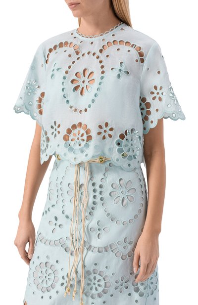 Льняной топ ZIMMERMANN, арт. 6196TRS261, фото 3