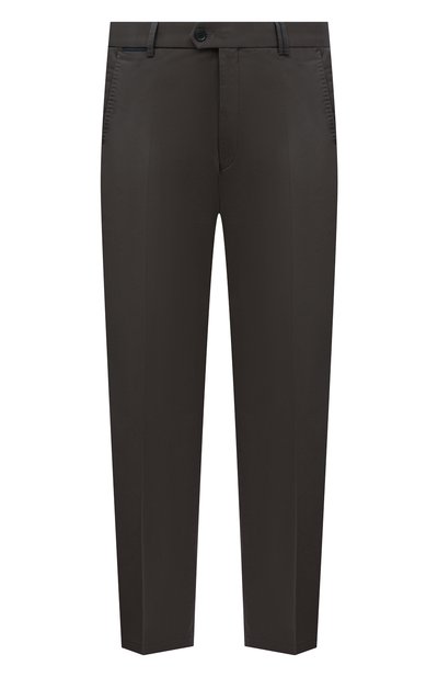 Хлопковые брюки HILTL темно-серого цвета по цене 22300 руб., арт. PEAKER S/73295/60-70, фото 1 Хлопковые брюки HILTL, арт. PEAKER S/73295/60-70, фото 1