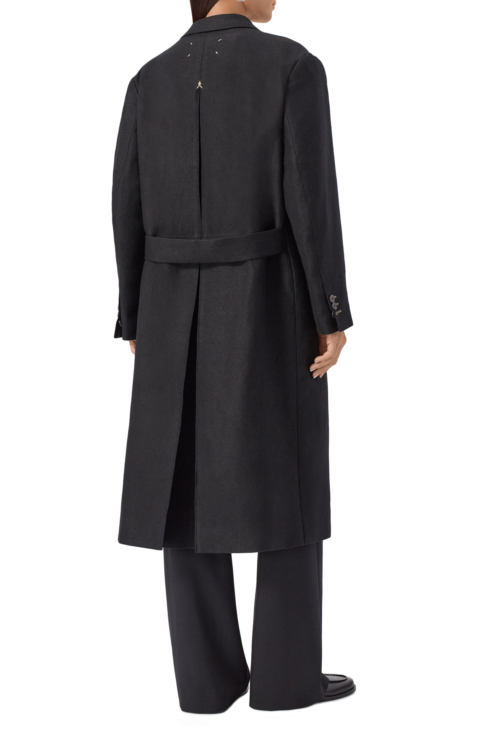 Пальто изо льна и шерсти MAISON MARGIELA, арт. S51AA0357/M35360, фото 4