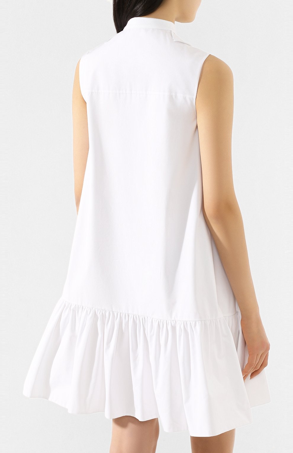Хлопковое платье ALEXANDER MCQUEEN белого цвета по цене 167000 руб., арт. 609653/QAAAD, фото 4 Хлопковое платье ALEXANDER MCQUEEN, арт. 609653/QAAAD, фото 4