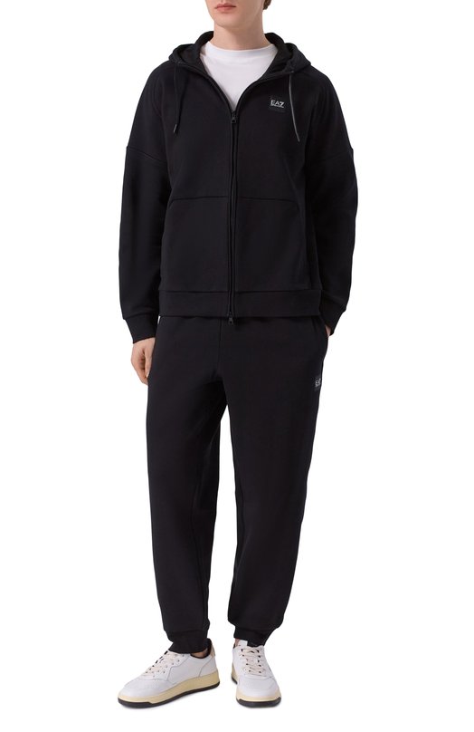 Хлопковый спортивный костюм EA7 7M000914/AF10377 Чёрный 7M000914/AF10377