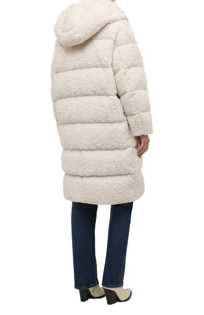 Пуховик hainardia MONCLER молочного цвета по цене 261000 руб., арт. G2-093-1C000-59-54AM6, фото 4 Пуховик hainardia MONCLER, арт. G2-093-1C000-59-54AM6, фото 4