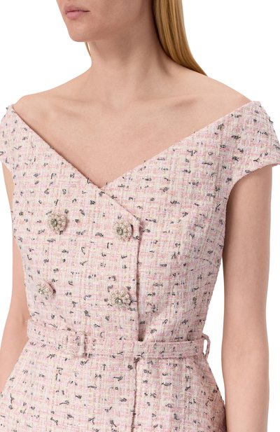 Твидовое платье SELF-PORTRAIT, арт. SS25003MP, фото 5