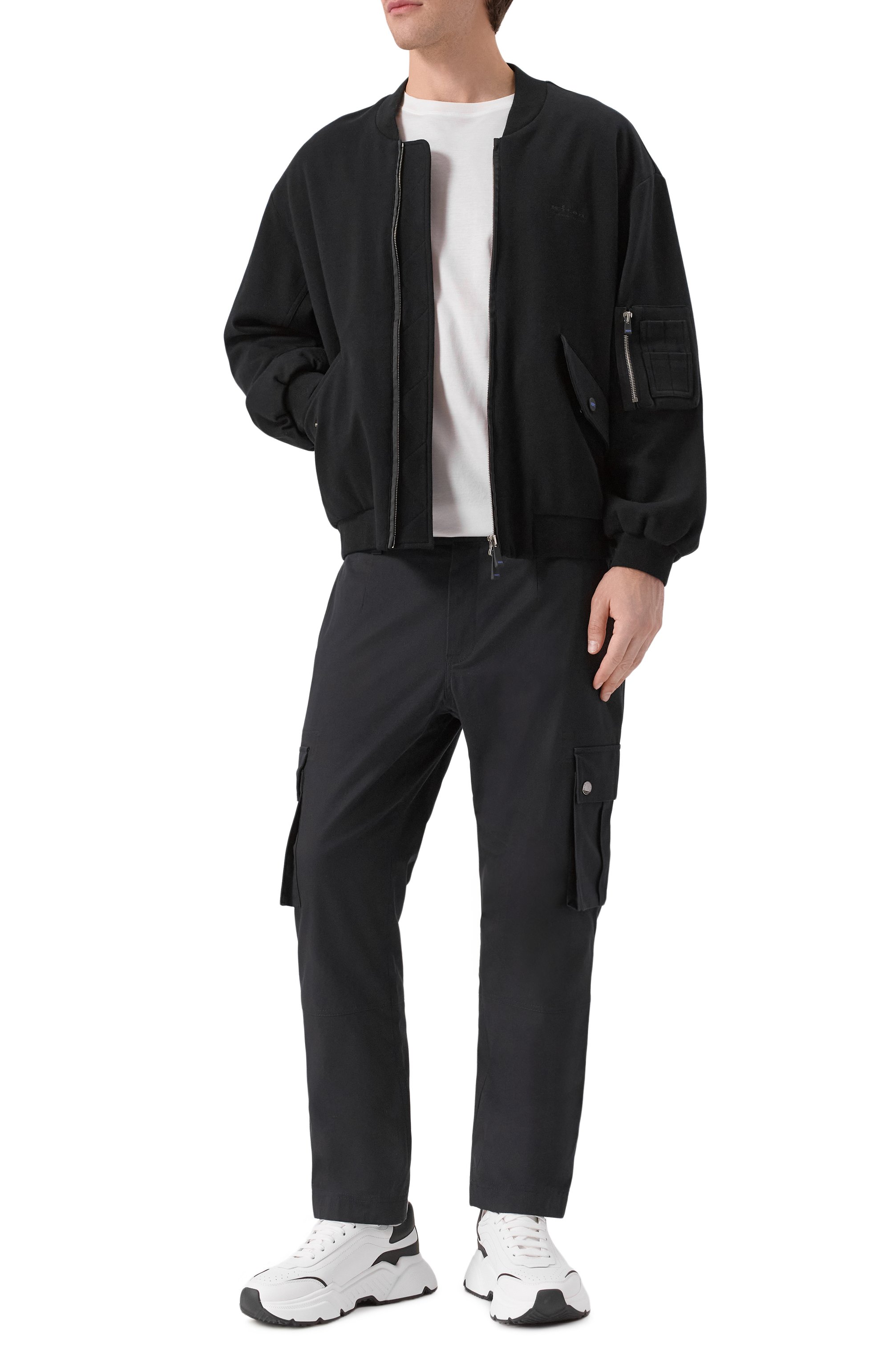 Бомбер из хлопка и шелка KITON, арт. UMM062602, фото 2