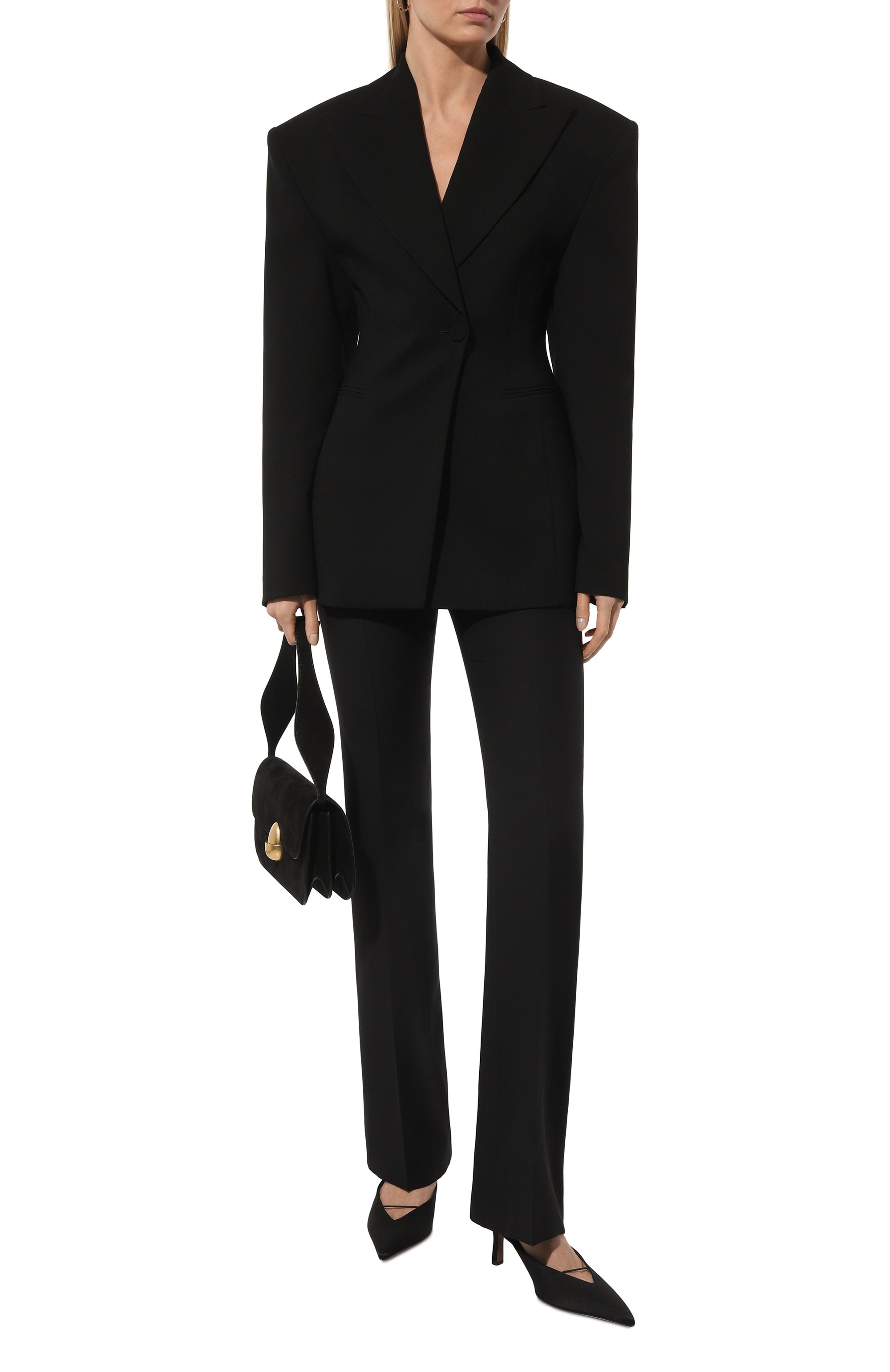 Брюки из шерсти и шелка VALENTINO, арт. 3B3RB5201CF, фото 2