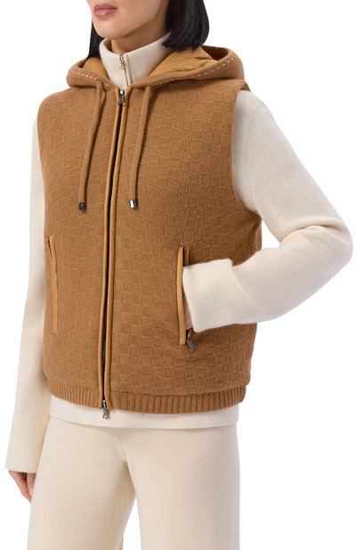 Шерстяной жилет BOGNER коричневого цвета по цене 72300 руб., арт. 36916090, фото 3 Шерстяной жилет BOGNER, арт. 36916090, фото 3