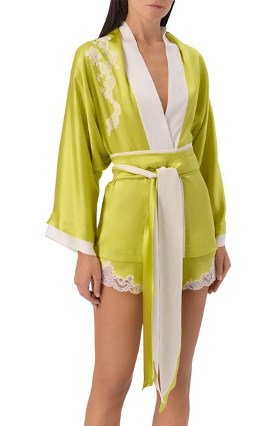 Шелковый халат CARINE GILSON, арт. AG0950HS, фото 3