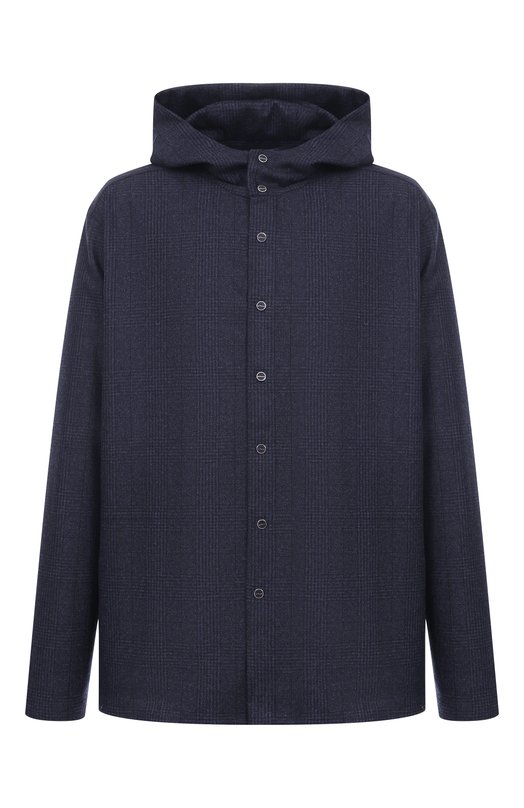 Шерстяная рубашка Kiton UMCPETEK0127G07 Синий UMCPETEK0127G07