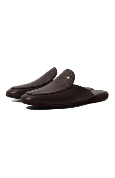 Мужские кожаные домашние туфли STEFANO RICCI, арт. UL01_P739/SK