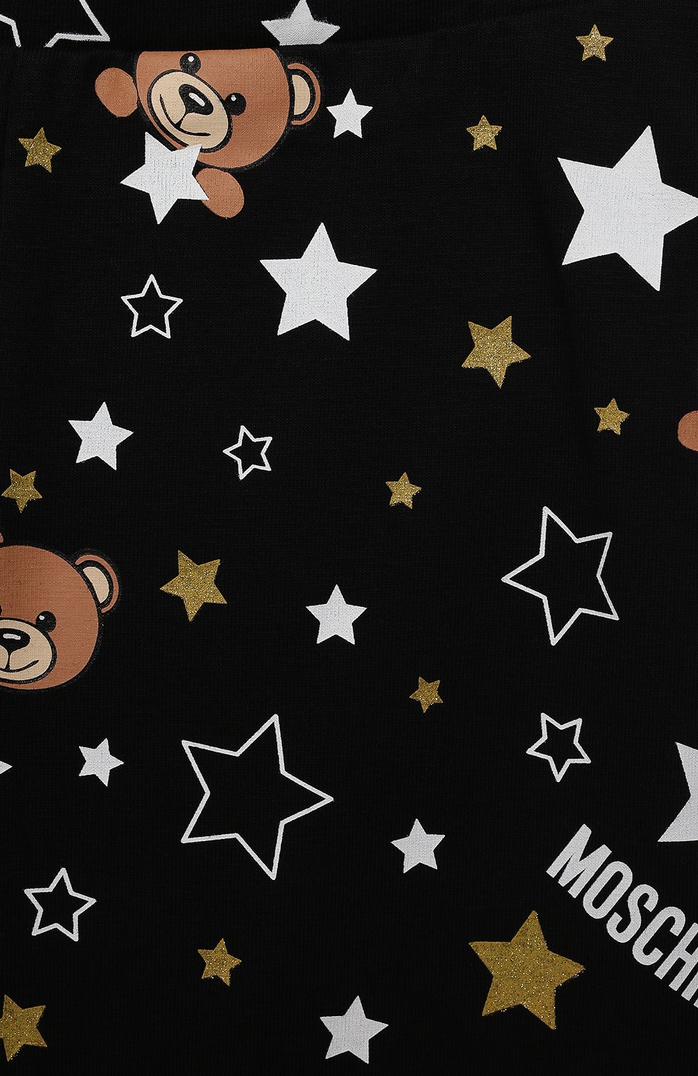 Хлопковые леггинсы MOSCHINO черного цвета по цене 9950 руб., арт. H4P03U/LBB75/4A-8A, фото 3 Хлопковые леггинсы MOSCHINO, арт. H4P03U/LBB75/4A-8A, фото 3