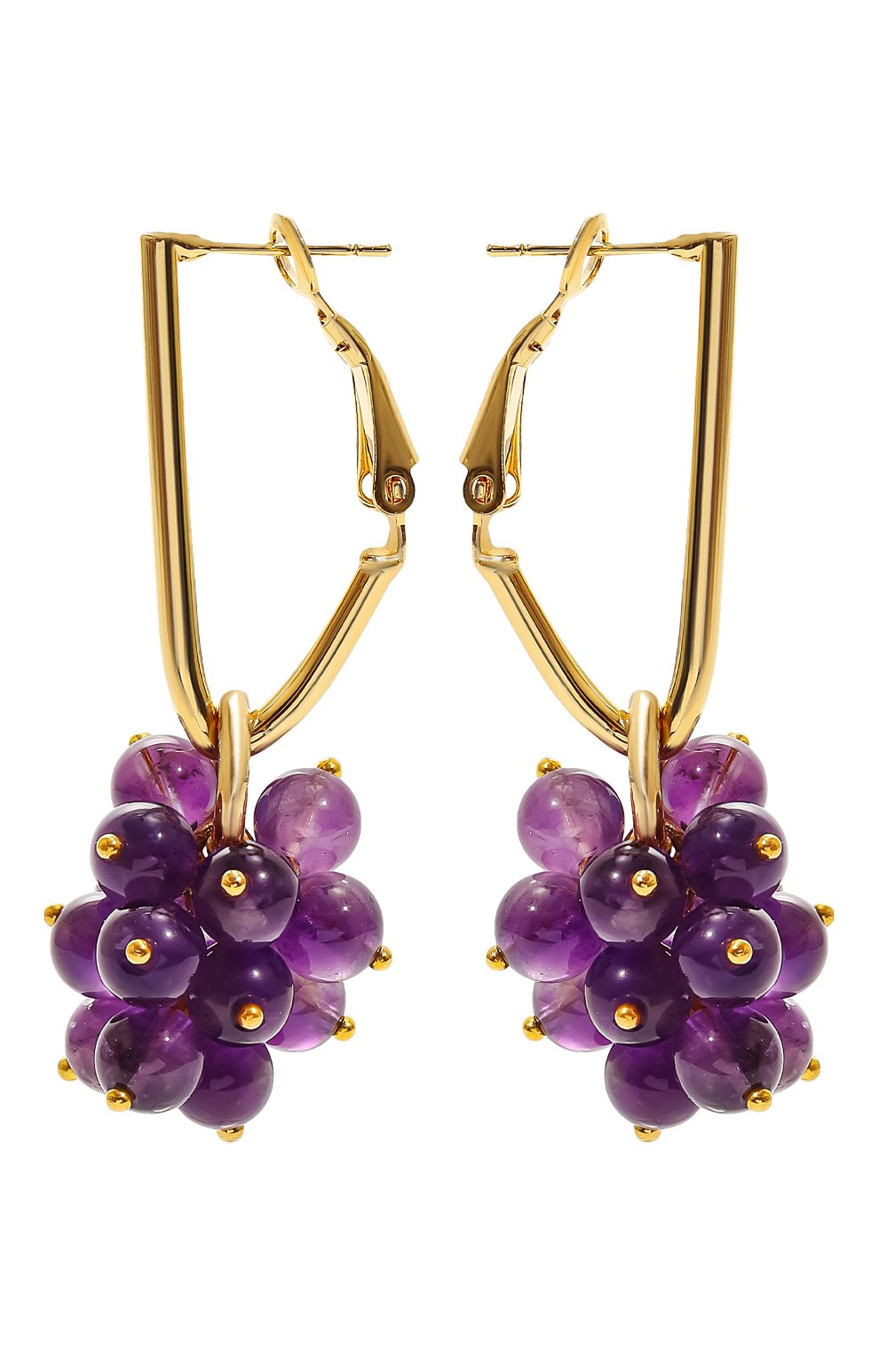 Серьги CRYSTALLINE JEWELLERY фиолетового цвета по цене 11440 руб., арт. 377B, фото 1 Серьги CRYSTALLINE JEWELLERY, арт. 377B, фото 1