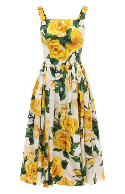 Женское хлопковое платье DOLCE & GABBANA, арт. F6ZT0T/HS5M3