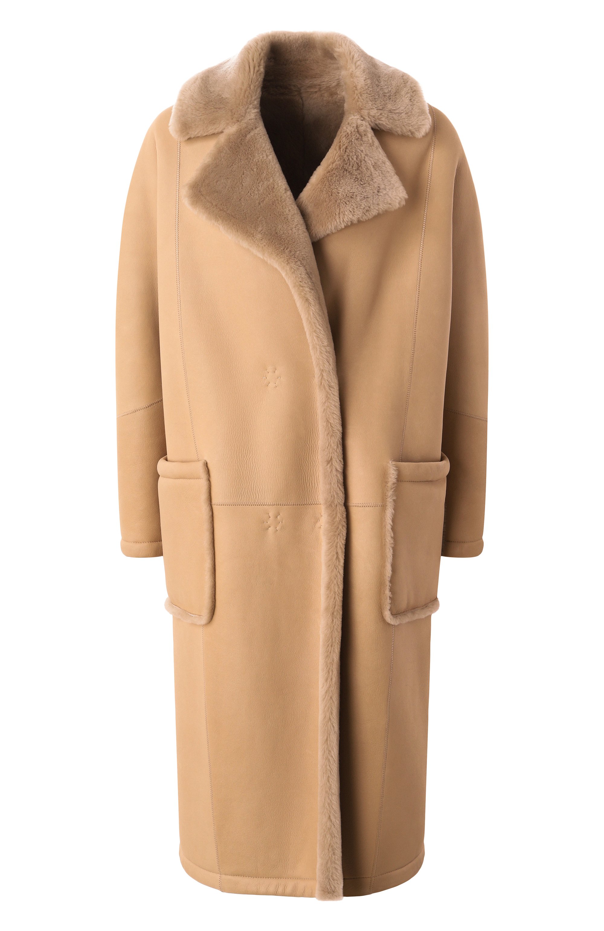 Дубленка из овчины LUDA NIKISHINA, арт. FC/FEDRA/NP-MR/BIEGE, фото 1