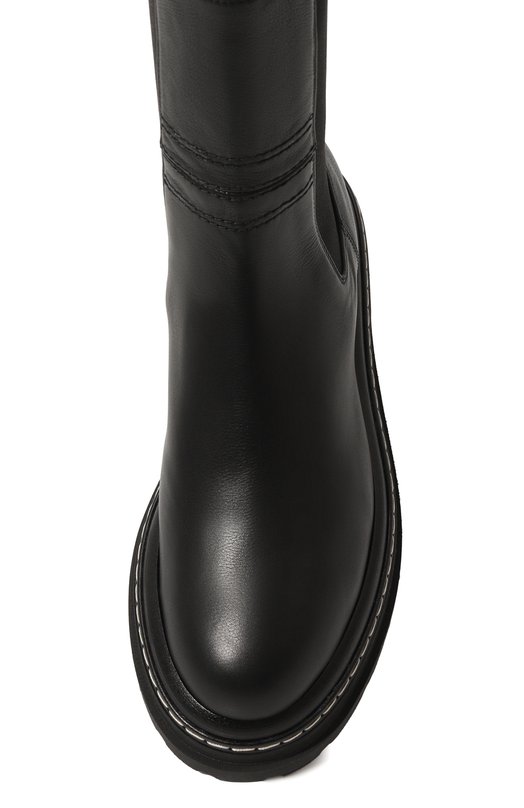 Кожаные ботинки Alberta Ferretti Чёрный, фото 6