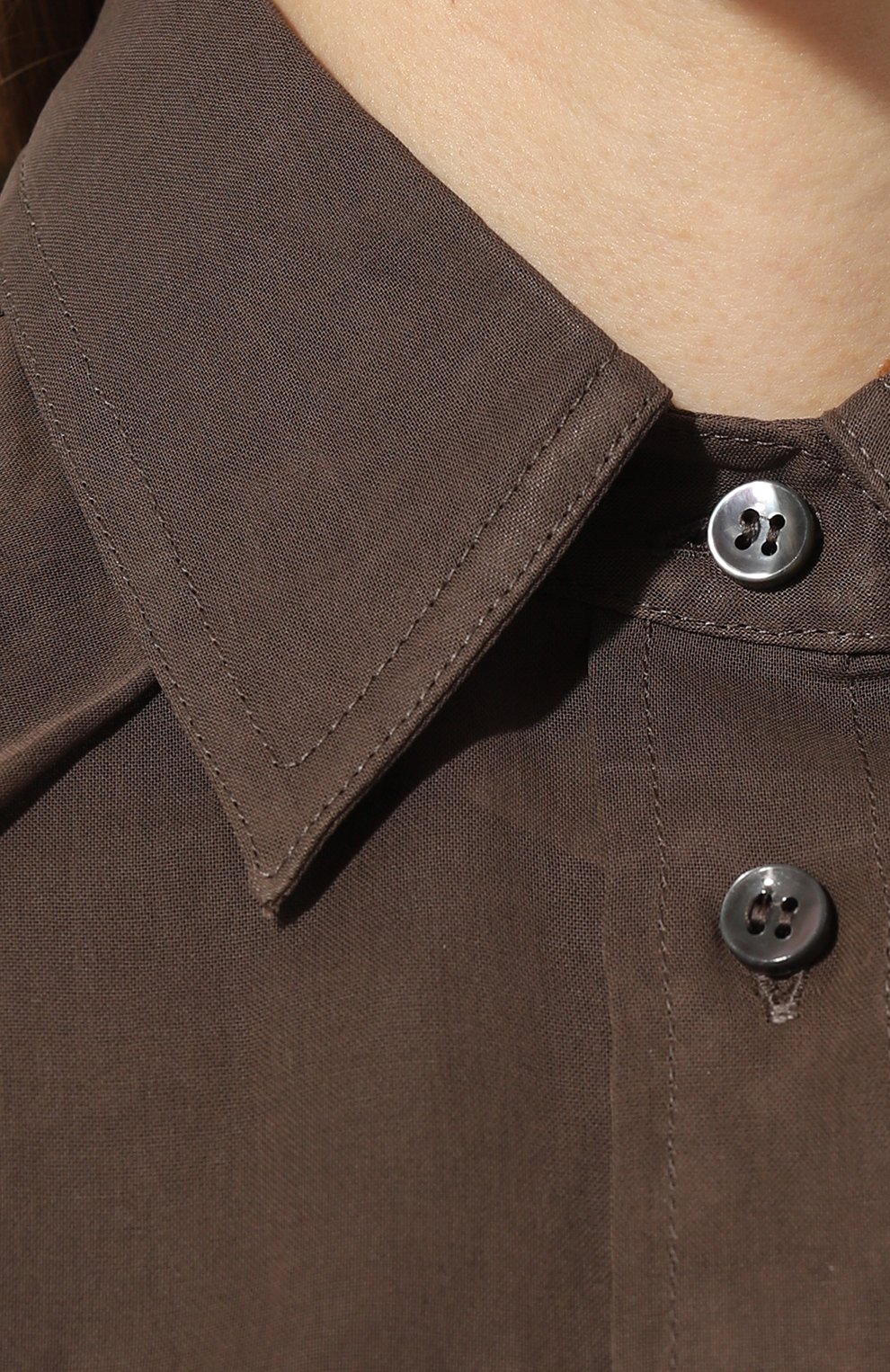 Хлопковая блузка BRUNELLO CUCINELLI, арт. MH911B1347, фото 5